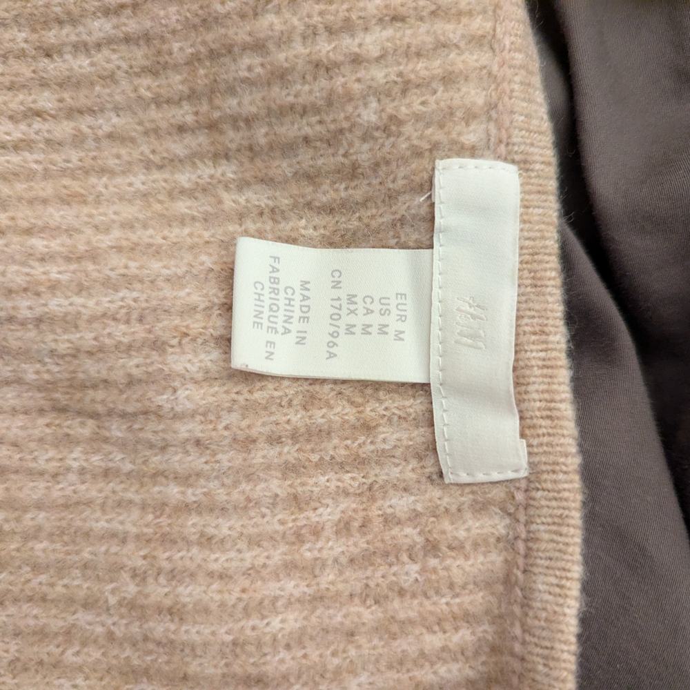 Cream Ribbed Knit Bralette - Picture 4 of 5